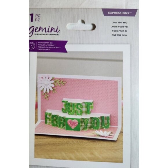 Lot of 2 Gemini Expressions  Crafters Companion Sentiment  Dies New - Picture 2 of 8